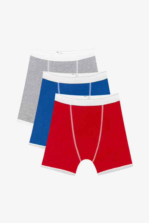 44043-3PK - 3 Pack Men's Baby Rib Boxer Brief