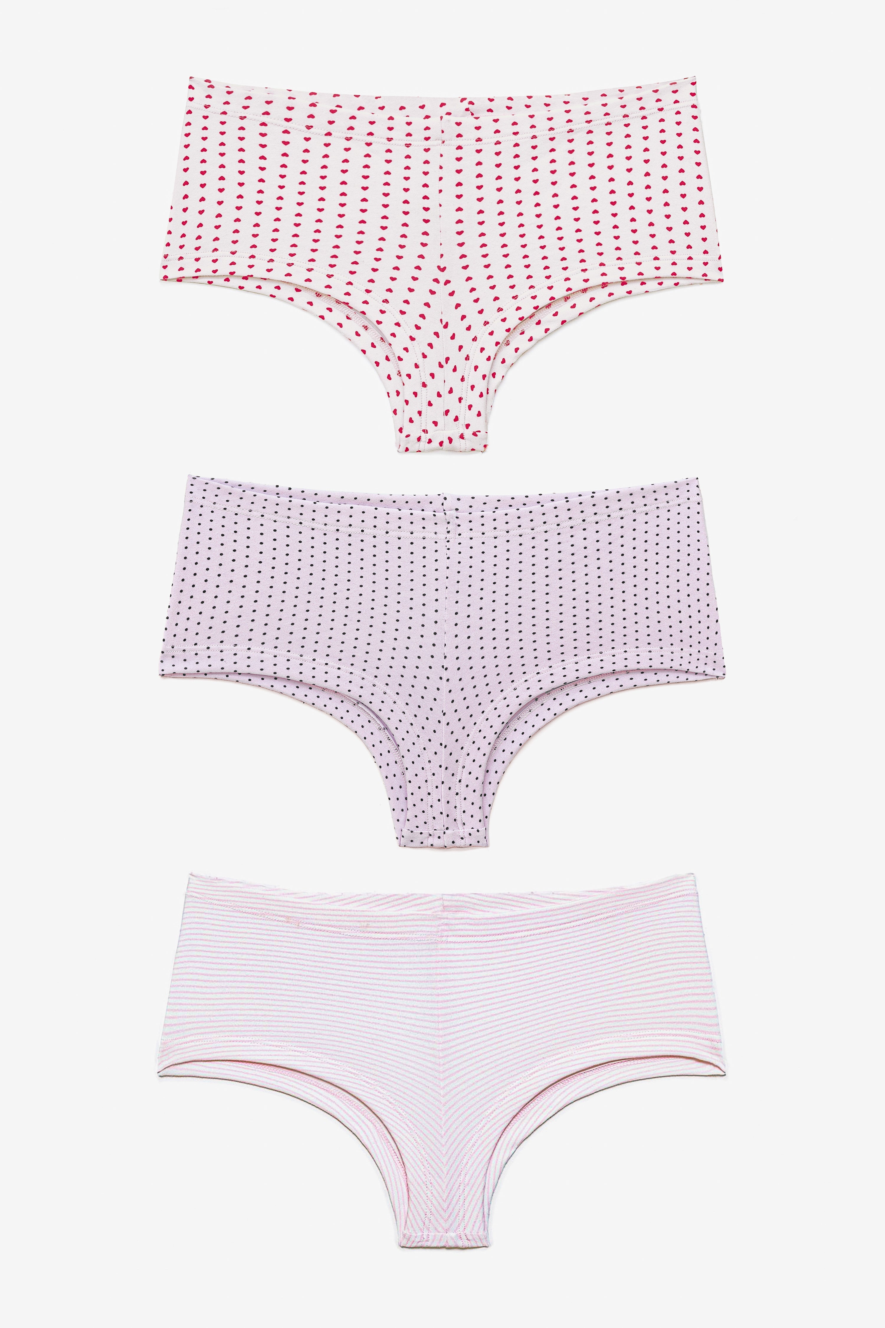 83001-3PK - 3-Pack Cotton Spandex Jersey Hot Shorts