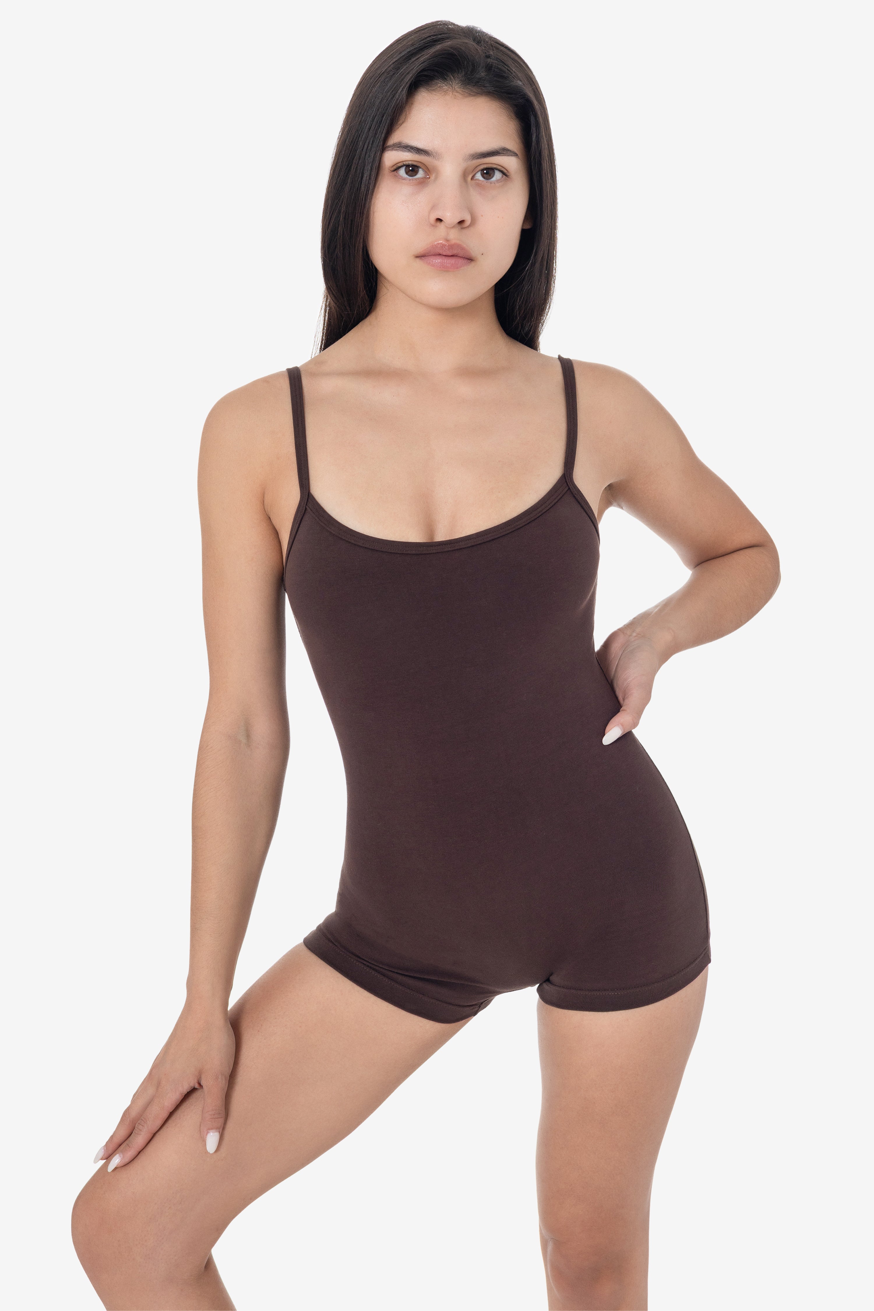 83022GD-SH - Garment Dye Spaghetti Scoopback Short Biketard