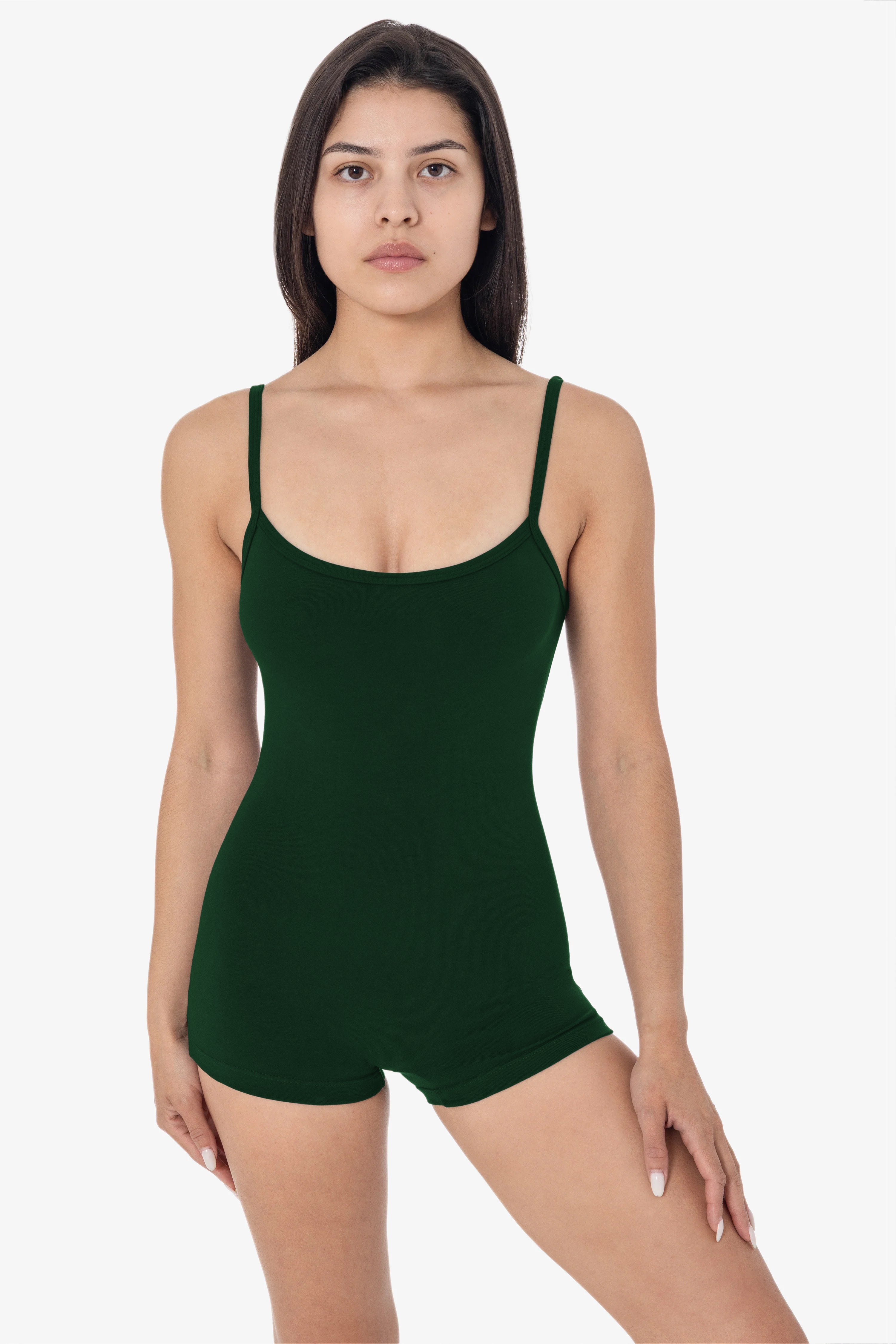 83022GD-SH - Garment Dye Spaghetti Scoopback Short Biketard