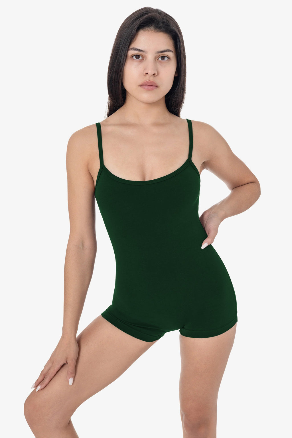 83022GD-SH - Garment Dye Spaghetti Scoopback Short Biketard