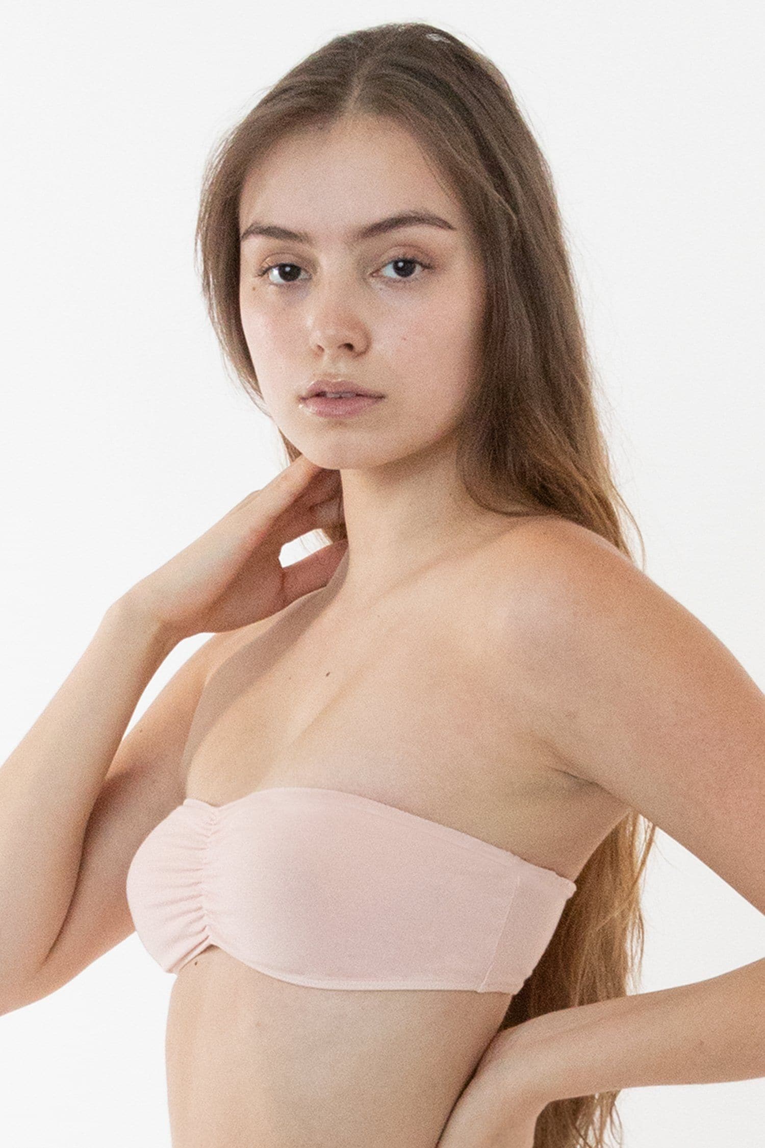 83007GD - Garment Dye Ruched Tube Bra