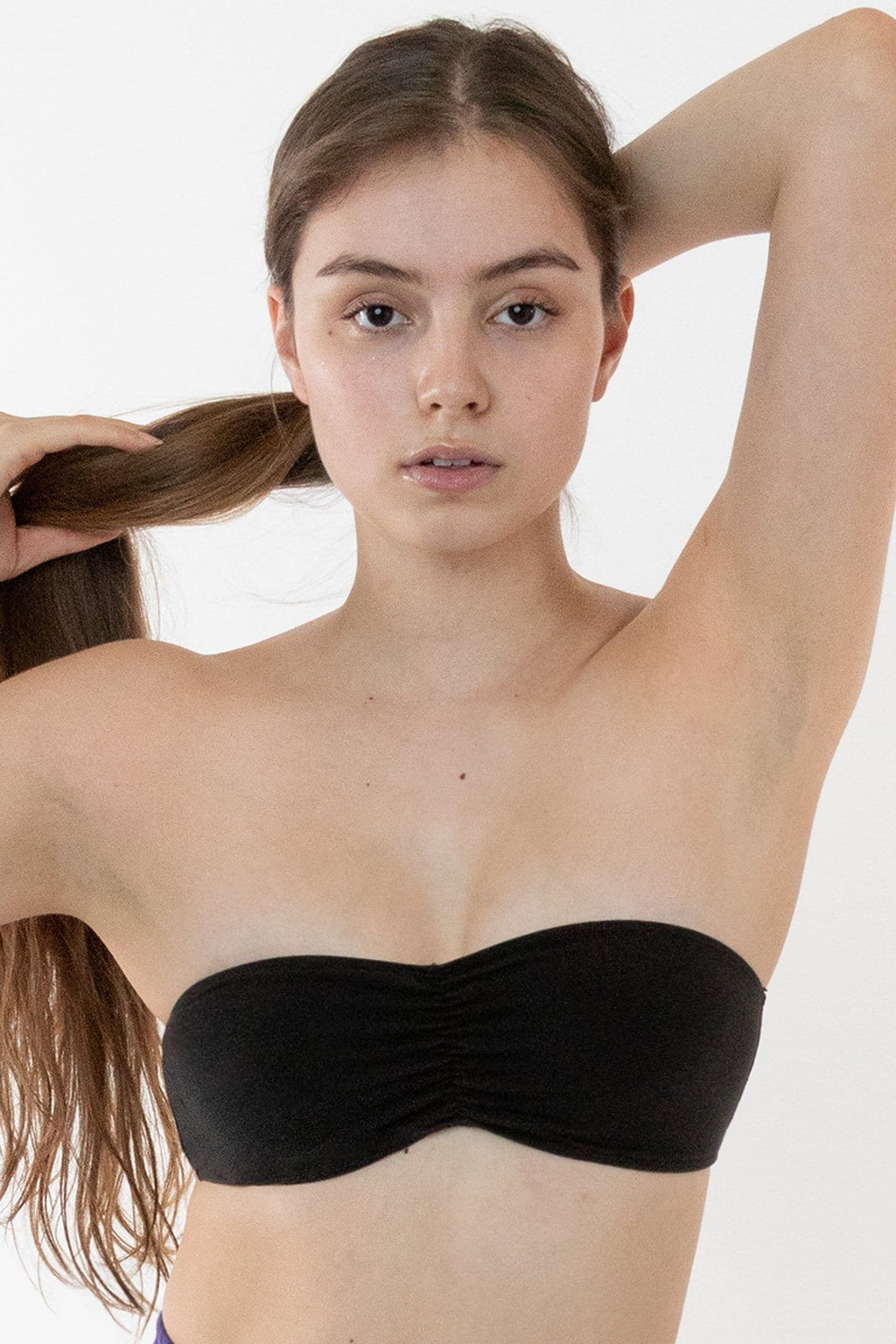 83007GD - Garment Dye Ruched Tube Bra